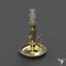  Candlestick with a handle brass Alberti Livio & C (art. AL-82-342)